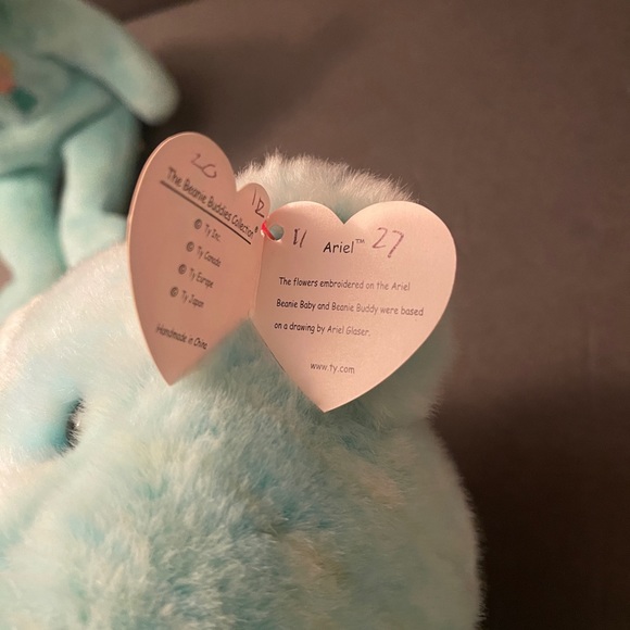 Ty Beanie Babies Ariel one big and one small - Picture 2 of 6
